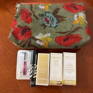Sisley Anti-Aging Discovery Kit + Limited Edition Floral Cosmetic Bag